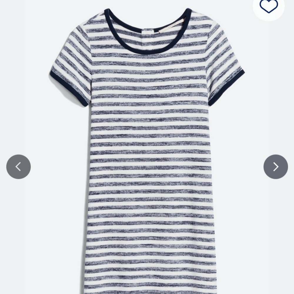 Market & Spruce Navy and Cream Striped Dress